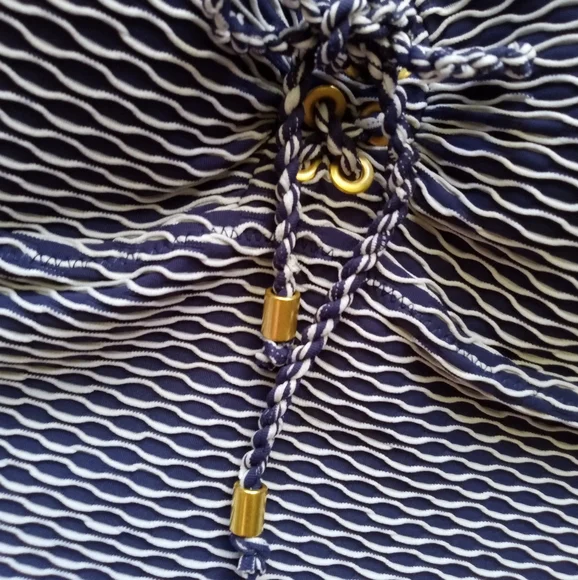 JESSICA SIMPSON Set Tankinki Swimsuit Navy White Two Pieces - Picture 11 of 11